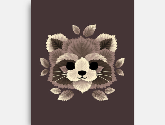 Raccoon Of Leaves