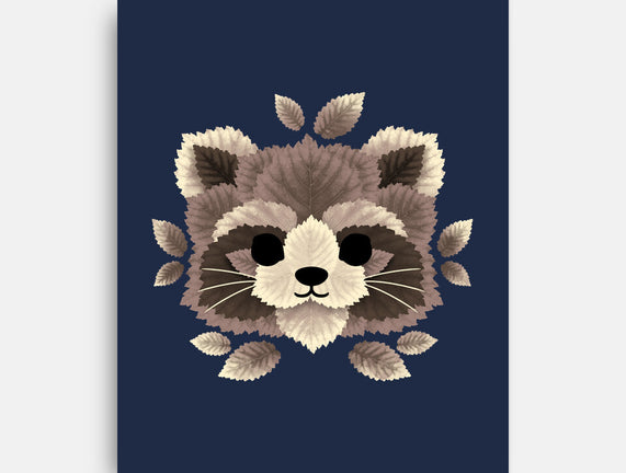 Raccoon Of Leaves