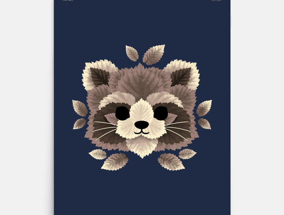 Raccoon Of Leaves