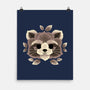 Raccoon Of Leaves-none matte poster-NemiMakeit