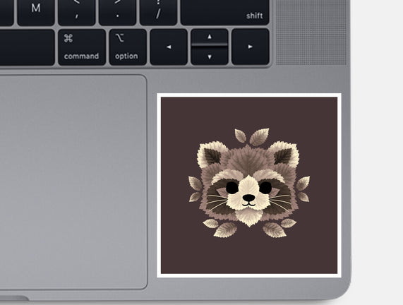 Raccoon Of Leaves
