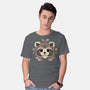 Raccoon Of Leaves-mens basic tee-NemiMakeit