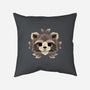 Raccoon Of Leaves-none removable cover w insert throw pillow-NemiMakeit
