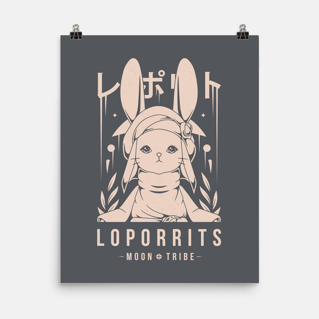 Loporrits Moon Tribe-none matte poster-Alundrart