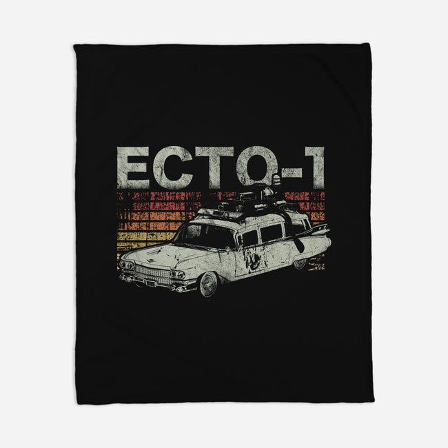 Retro Ecto-1-none fleece blanket-fanfreak1