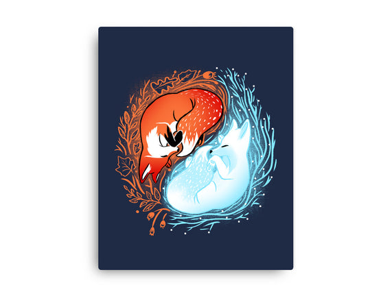 Autumn And Winter Fox