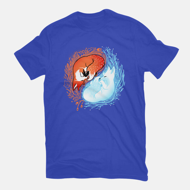 Autumn And Winter Fox-mens premium tee-IKILO