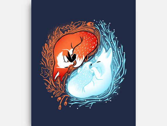 Autumn And Winter Fox