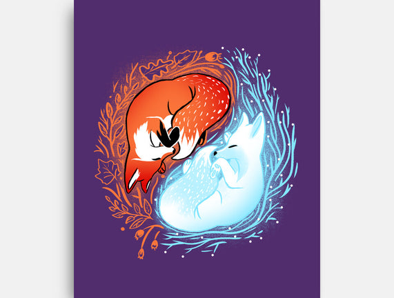 Autumn And Winter Fox
