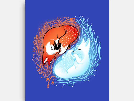 Autumn And Winter Fox