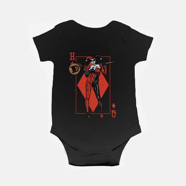 The Queen Of Gotham-baby basic onesie-Six Eyed Monster