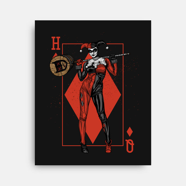 The Queen Of Gotham-none stretched canvas-Six Eyed Monster