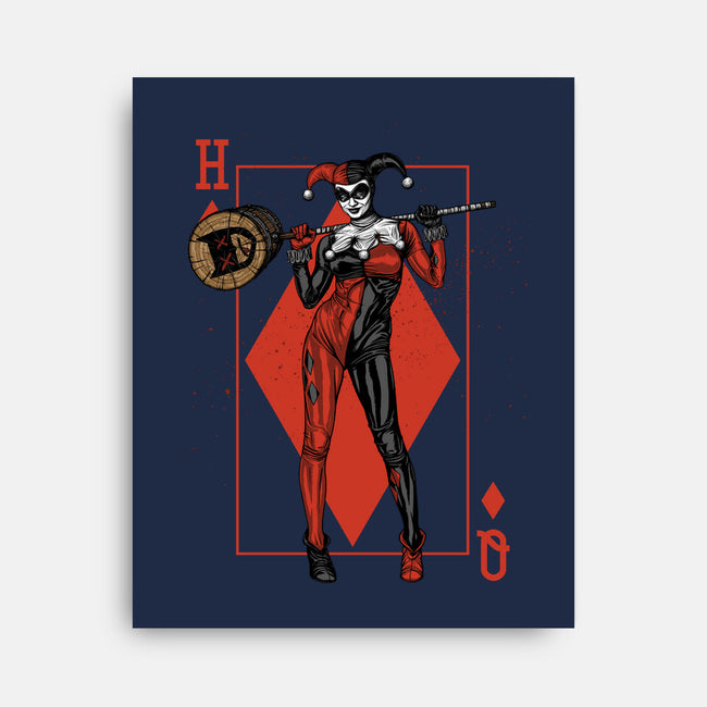 The Queen Of Gotham-none stretched canvas-Six Eyed Monster