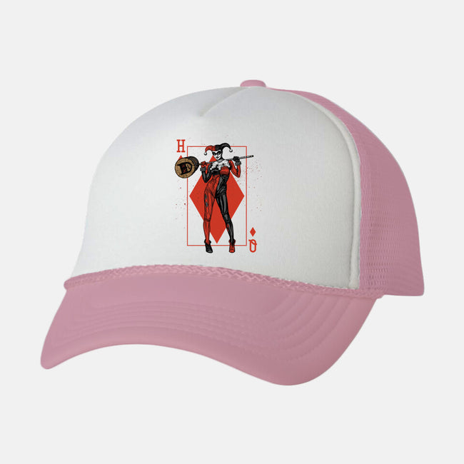 The Queen Of Gotham-unisex trucker hat-Six Eyed Monster