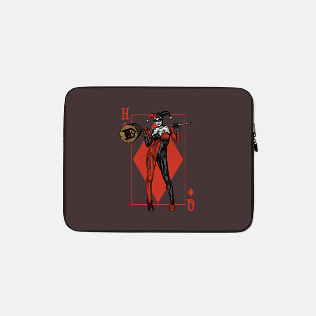 The Queen Of Gotham-none zippered laptop sleeve-Six Eyed Monster