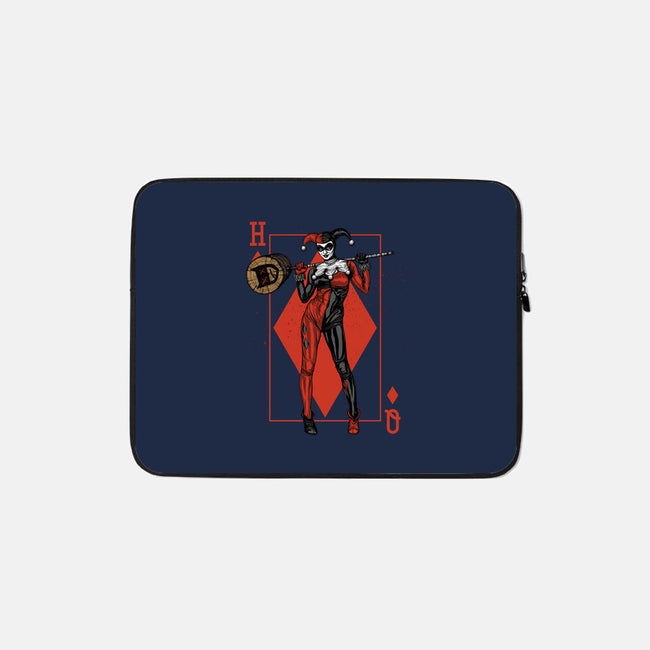 The Queen Of Gotham-none zippered laptop sleeve-Six Eyed Monster