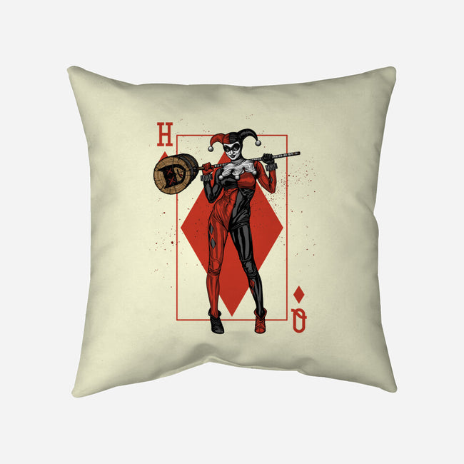 The Queen Of Gotham-none removable cover throw pillow-Six Eyed Monster