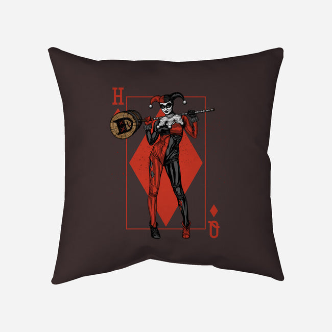 The Queen Of Gotham-none removable cover throw pillow-Six Eyed Monster