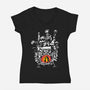 Howl's Castle-womens v-neck tee-RamenBoy