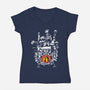 Howl's Castle-womens v-neck tee-RamenBoy