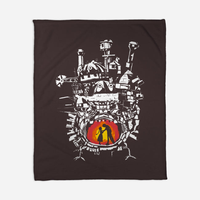 Howl's Castle-none fleece blanket-RamenBoy