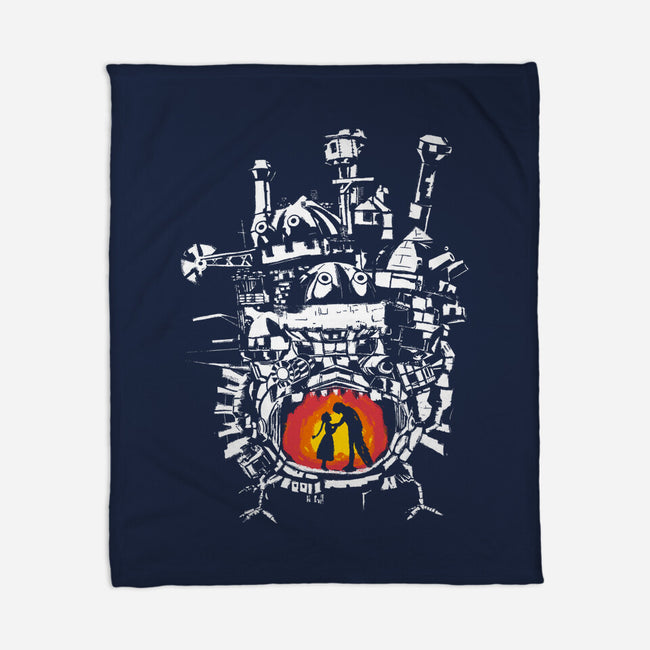 Howl's Castle-none fleece blanket-RamenBoy