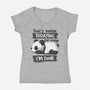Enough Todaying-womens v-neck tee-NemiMakeit