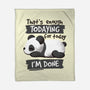 Enough Todaying-none fleece blanket-NemiMakeit