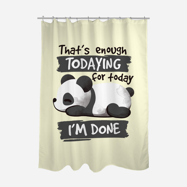 Enough Todaying-none polyester shower curtain-NemiMakeit