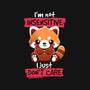 Insensitive Red Panda-none polyester shower curtain-NemiMakeit