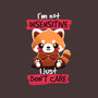 Insensitive Red Panda-none polyester shower curtain-NemiMakeit