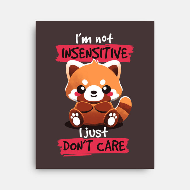 Insensitive Red Panda-none stretched canvas-NemiMakeit