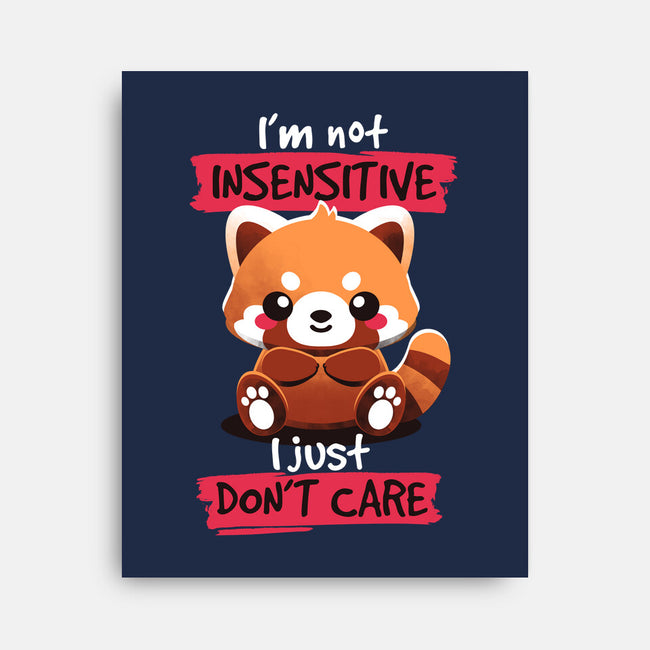 Insensitive Red Panda-none stretched canvas-NemiMakeit