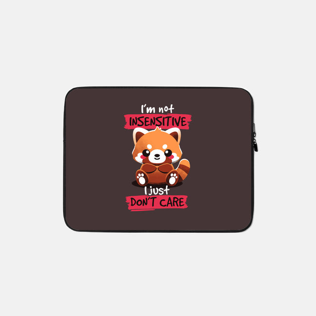 Insensitive Red Panda-none zippered laptop sleeve-NemiMakeit