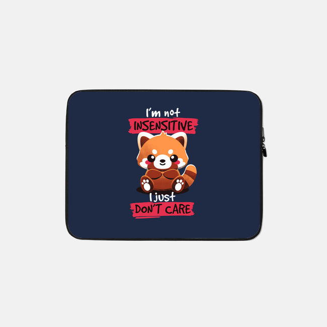 Insensitive Red Panda-none zippered laptop sleeve-NemiMakeit