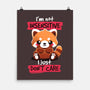 Insensitive Red Panda-none matte poster-NemiMakeit