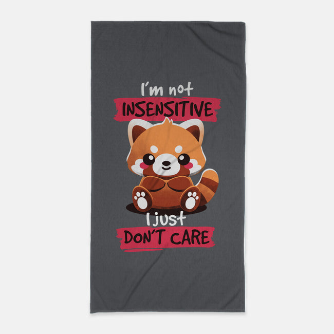 Insensitive Red Panda-none beach towel-NemiMakeit