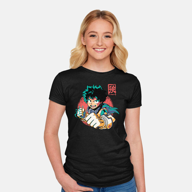 Detroit Smash-womens fitted tee-Corgibutt