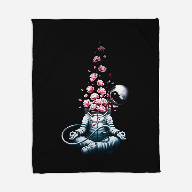 Astro Meditation Roses-none fleece blanket-tobefonseca