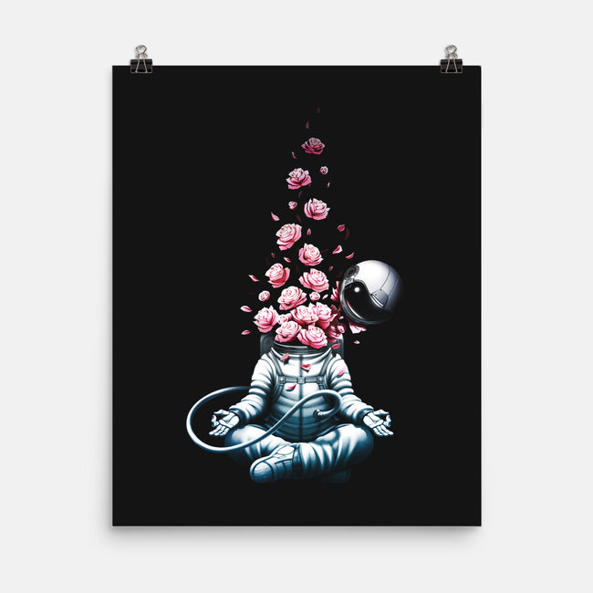 Astro Meditation Roses-none matte poster-tobefonseca