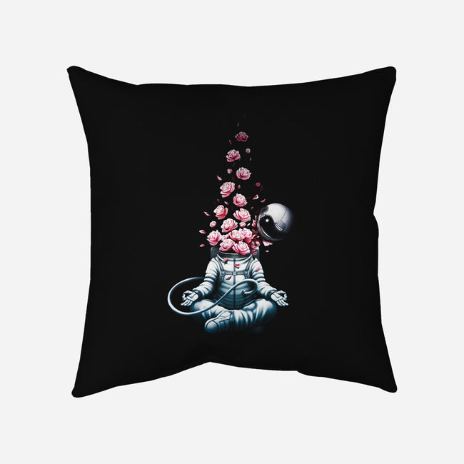 Astro Meditation Roses-none removable cover throw pillow-tobefonseca