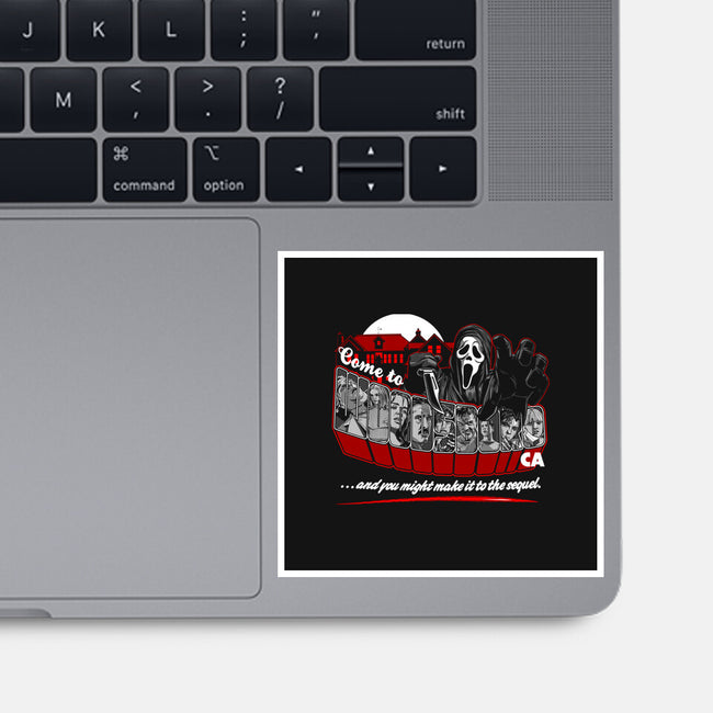 Come To Woodsboro-none glossy sticker-goodidearyan