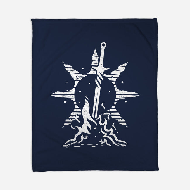 Praise The Bonfire-none fleece blanket-Logozaste