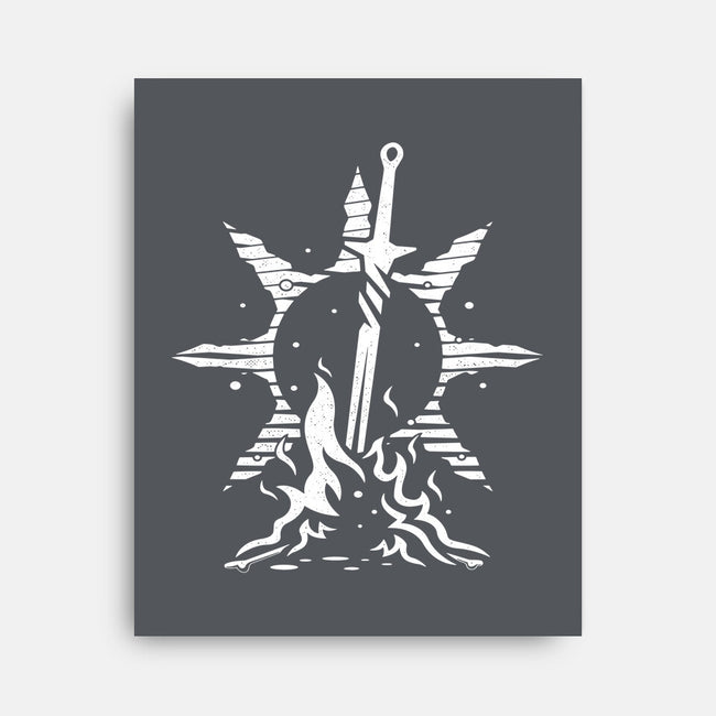 Praise The Bonfire-none stretched canvas-Logozaste
