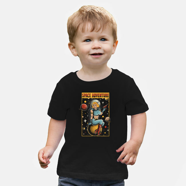 Space Adventure-baby basic tee-Slikfreakdesign