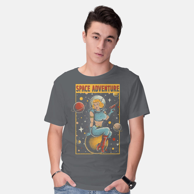 Space Adventure-mens basic tee-Slikfreakdesign