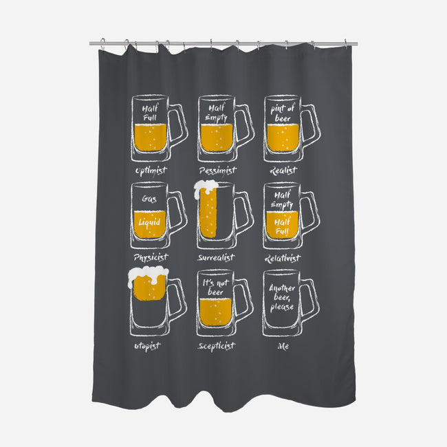 Another Beer-none polyester shower curtain-DrMonekers