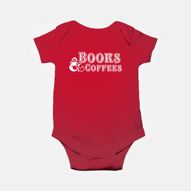 Books And Coffees-baby basic onesie-DrMonekers