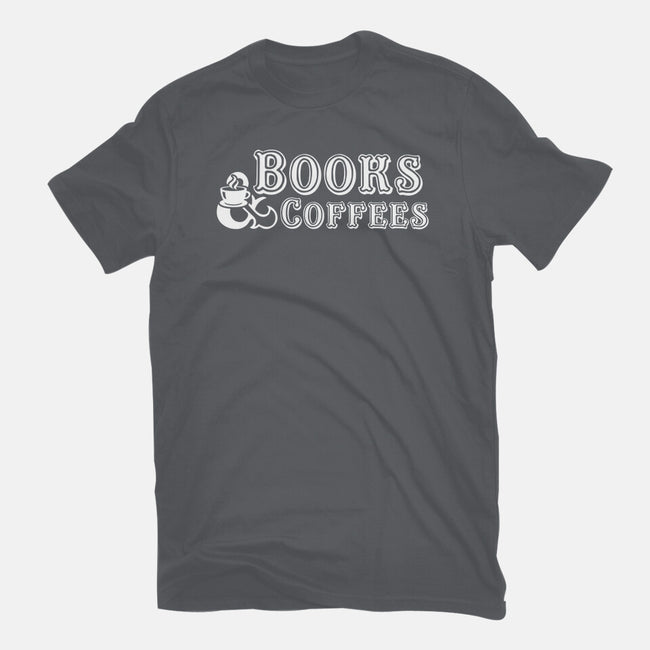 Books And Coffees-womens fitted tee-DrMonekers