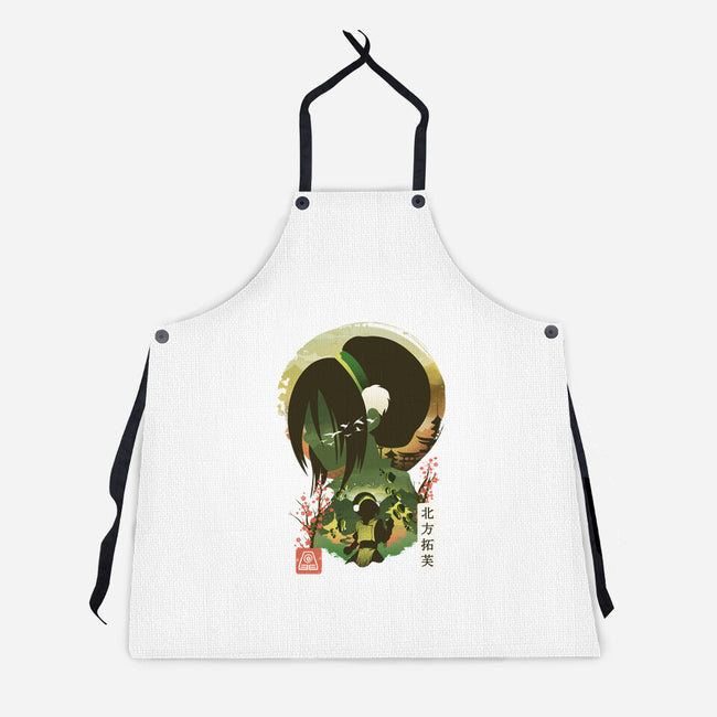 Ukiyo E Earthbender-unisex kitchen apron-dandingeroz